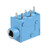 uxcell 4Pcs PCB Mount 3.5mm 5 Pin Socket Headphone Stereo Jack Audio Video Connector Blue PJ325