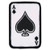 Hot Leathers Ace Of Spade Patch (2" Width x 3" Height)