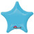 Anagram 23027 Star - Caribbean Blue Foil Balloon 19",