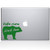 The Decal Guru Take Care Black Bear MacBook Decal Vinyl Sticker - 12" MacBook - Green (1189-MAC-12M-LG)
