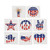 Fun Express Temporary Patriotic Tattoos Stickers - 72 Pieces (2 Pack)