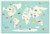 Our World Interactive Map, 05x07 Inch Print World Map, Children's Wall Art Map, Kid's World Map, Educational Nursery Décor, Nature Themed Nursery, Nursery Wall Art, Kid's Art