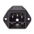 uxcell C14 Panel Mount Plug Adapter AC 250V 10A 3Pins IEC Inlet Module Plug Power Connector Socket Straight
