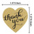 1.5" Heart Shape Kraft Paper Thank You Adhesive Label 500 Stickers per Roll Love Shape 1-1/2 Inch