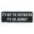Hot Leathers Not The Destination Patch (4" Width x 2" Height)