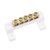uxcell Copper Screw Terminal Block Barrier Strip Single Row High Bridge Design for Electrical Distribution 5 Positions