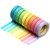 DPIST Washi Tape Set 10x Decorative Washi Rainbow Sticky Paper Masking Adhesive Tape Scrapbooking DIY