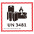 Hybsk 4.7" x 4.3" Lithium Ion Battery Transport Caution Warning Labels 50 Adhesive Stickers (UN3481)