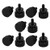 uxcell Computer PC Case 6-32 Fully Threaded Knurled Thumb Screws Black 10pcs