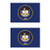 Two Pack Utah Flag Sticker FA Graphix Decal Self Adhesive Vinyl state utahan UT