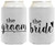 Bridal Shower Gifts Bride & Groom Wedding Gifts 2 Pack Can Coolie Drink Coolers Coolies White