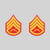 fagraphix Two Pack E-6 Staff Sergeant Insignia Sticker Die Cut Decal FA Vinyl