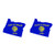 fagraphix Two Pack Oregon State Shaped Flag Sticker Self Adhesive Vinyl Decal OR