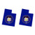 fagraphix Two Pack Utah State Shaped Flag Sticker Self Adhesive Vinyl Decal UT
