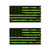Two Pack Distressed OD Green American Flag Sticker FA Graphix Vinyl Decal america usa