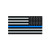 6" Reverse Thin Blue Line Subdued American Flag Sticker Self Adhesive Vinyl Decal FA Graphix Law Police USA US