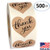1.5" Heart Shape Kraft Paper Thank You Adhesive Label, 500 Stickers per Roll, Love Shape, 1-1/2 Inch