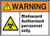 Accuform MRHZ307VS Adhesive Legend"WARNING BIOHAZARD AUTHORIZED PERSONNEL ONLY" Sign, 7" Height, 10" Wide, 7" Length, 0.004" Thickness, Vinyl, Black/Orange/Yellow on White