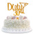 Gold Glitter Dirty 30 Cake Topper - Thirty Sign - Happy 30th Birthday Party Decorations Supplies