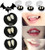 SMYLLS 3 Pairs Vampire Teeth Fangs Dentures Horror False Teeth Cosplay Props Halloween Costume Props Party Favors