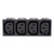 uxcell Panel Mount Plug Adapter AC 250V 15A /10A C14 3 Pins 4 Outlets IEC Inlet Module Plug Power Connector Socket Straight