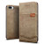 iPhone 8 Plus/ iPhone 7 Plus Case,SLEO Retro Wallet Leather Case with Decorative Pocket and Kickstand Function for iPhone 8 Plus/ iPhone 7 Plus - Brown