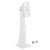 uxcell CCTV Camera Mount - Iron Indoor/Outdoor Camera Mounting Brackets 250mm Height White
