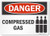 SmartSign "Danger - Compressed Gas" Label | 10" x 14" Laminated Vinyl