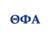 Officially Licensed Theta Phi Alpha 8" x 3" Window Decal - Blue
