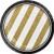 Creative Converting 24 Count Sturdy Style Paper Dessert Plates, 7", Black/Gold