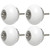 uxcell 4pcs Ceramic Knobs Vintage Knobs Drawer Round Pull Handle Furniture Drawer Cupboard Wardrobe Dresser Door Decorative White
