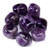 Bingcute Brazilian Tumbled Polished Natural Amethyst Stones 1/2 Ib for Wicca, Reiki, and Energy Crystal Healing (Amethyst)