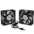 ELUTENG Dual USB Fan 80mm, 3 Speed Adjustable USB Ventilator with 2750RPM 5V Fan for Computer/Laptop/Router/TV Cabinet/DVR/Xbox/Game Console Cooling