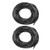 uxcell 2pcs 6mm Flexible Spiral Tube Cable Wire Wrap Computer Manage Cord Black 14M-15M Long