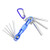 uxcell Hex Key Set, 8 in 1 Folding Combination Wrench for Repair Tool Blue Large