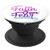 Teal Purple Pink Ombre Faith Over Fear On White PopSockets Grip and Stand for Phones and Tablets