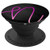 Pink Purple Letter N Monogram On Black PopSockets Grip and Stand for Phones and Tablets