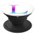 Teal Purple Pink Ombre Letter L Monogram On White PopSockets Grip and Stand for Phones and Tablets