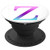 Teal Purple Pink Ombre Letter Z Monogram On White PopSockets Grip and Stand for Phones and Tablets