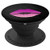 Pink Purple Lips Lipstick Kiss On Black  PopSockets Grip and Stand for Phones and Tablets