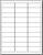 White Removable Labels - Address Size 1" x 2 5/8" - 30 per Sheet - for Inkjet/Laser Printers - 25 Sheets / 750 Labels