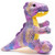 HollyHOME Plush T-Rex Dinosaur Cute Stuffed Animal Toy Kids Gift Purple 10 Inch