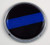Police Thin Blue line Flag 2.75" Car Chrome Round Emblem Decal 3D Sticker Badge
