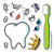 SmileMakers Make-Your-Own Tooth Guy Stickers - Prizes 100 per Pack