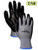 MAGID GP1295 ROC Glove with Black Polyurethane Palm Coating, 5", Grey  (12 Pair)