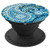 Paisley Flowered Pattern Artistic Mint Green Teal Turquoise - PopSockets Grip and Stand for Phones and Tablets