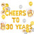 JeVenis Set of 18 Cheers To 30 Years Balloons Cheers To 30 Years Banner Cheers & Beers to 30 Years Banner 30th Birthday Party 30th Anniversary 30th Birthday Sign 30th Birthday Decor 30th Party Banner