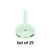 Acrylic Flight Stands, 20mm Circle, 3mm Clear, 1 inch Peg (25)