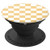 Checkerboard Yellow and White Checkered Pattern gift - PopSockets Grip and Stand for Phones and Tablets