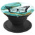 Black Butterfly Teal White - PopSockets Grip and Stand for Phones and Tablets